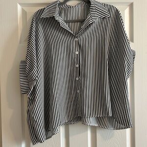 Black & White blouse
